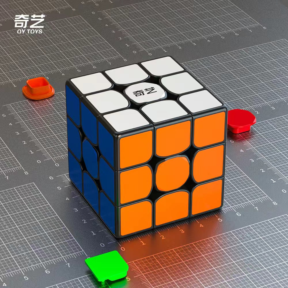 QY Toys Warrior W Speed Cube 3x3- Stickerless Magic Cube 3x3x3 Puzzles Toys (56mm), The Most Educational Toy to Effectively Improve Your Child's Concentration, responsiveness and Memory…