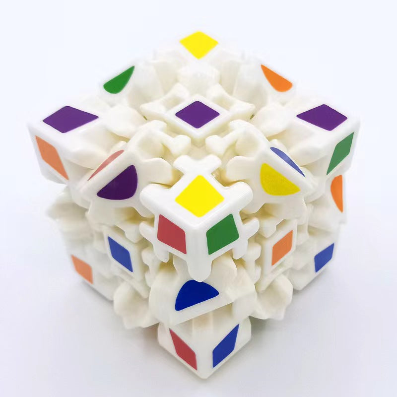 Gift set Gift set third order gear Rubik's Cube with nine teeth continuous movement, irregular shape, super difficult and smooth puzzle 3D toy for beginne