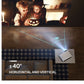 $15 off!!! VIVIMAGE Explore 3 Projector for Outdoor Movies, 6800 Lux Full HD 300 Inch Native 1080P Projector 60Hz Compatible TV Stick, 2 HDMI, VGA, Smartphone, PC, TV Box, PS4, ±40° Electronic Keystone Correctio