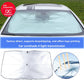 Summer car sunshade, sun-blocking curtain for car windows, sun protection, heat insulation, blackout front windshield sunshade cover