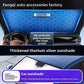 Summer car sunshade, sun-blocking curtain for car windows, sun protection, heat insulation, blackout front windshield sunshade cover