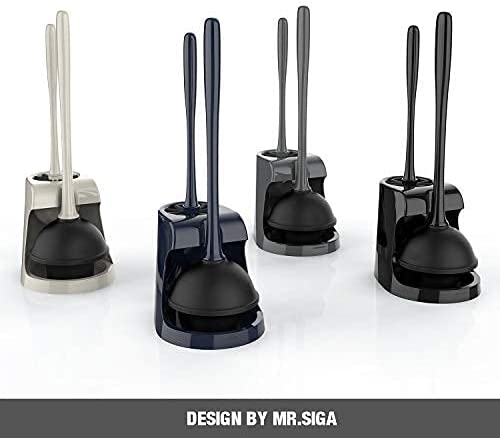 50% off ebay price!!! MR.SIGA Toilet Plunger and Bowl Brush Combo Black 1 Set