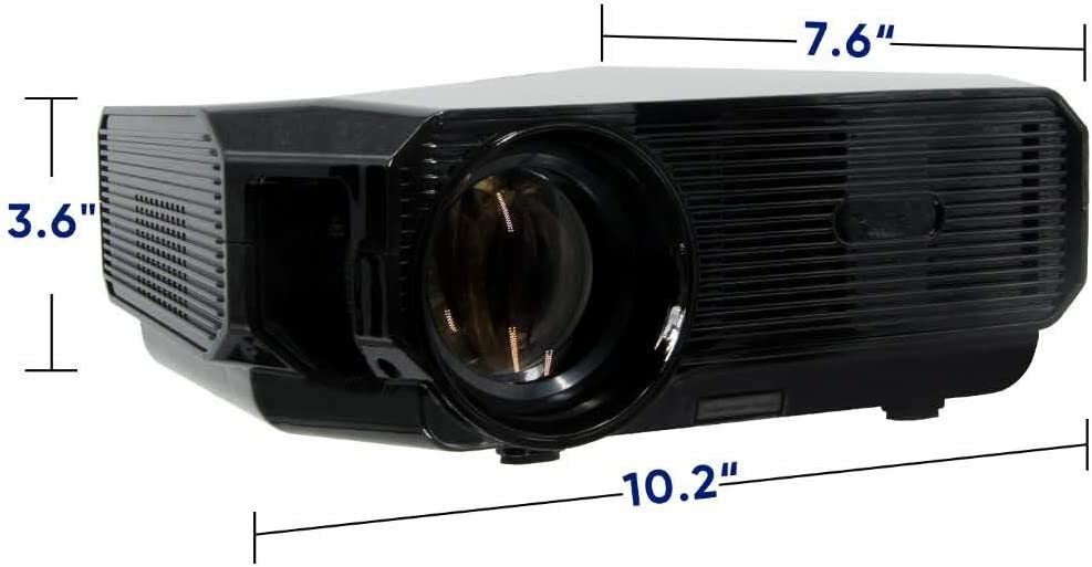 50% off amazon!!! Nuprojector Home Theater Projector Portable - Full HD HDMI VGA LED Supports 1080p, Native 720p 35-100" Projection Size w. Speaker
