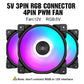 50% off!!! PCCOOLER 120mm Case Fan Dawn Series, 3M120HALO LED RGB Silent Fans