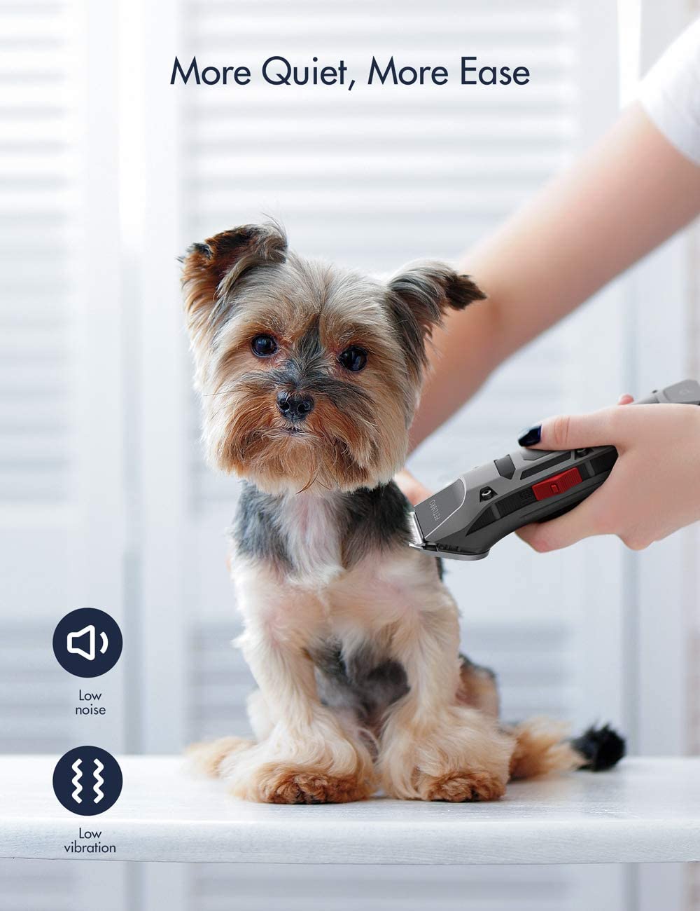 35% off Amazon PETLIBRO Dog Clippers, LCD Display Dog Hair Grooming Clippers Kit