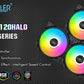 50% off!!! PCCOOLER 120mm Case Fan Dawn Series, 3M120HALO LED RGB Silent Fans