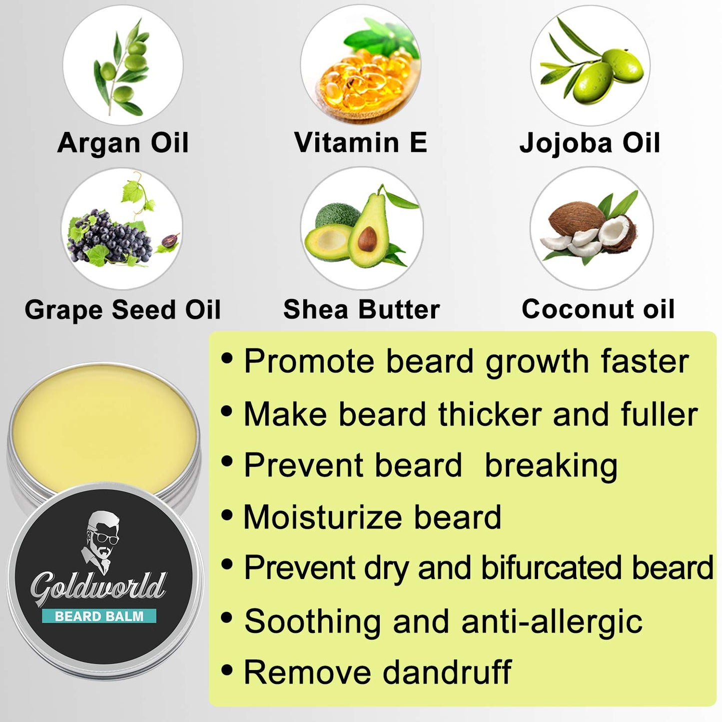 50% off ebay price!!! Beard Kit,Beard Growth Kit,Beard Grooming Kit w/2 Packs