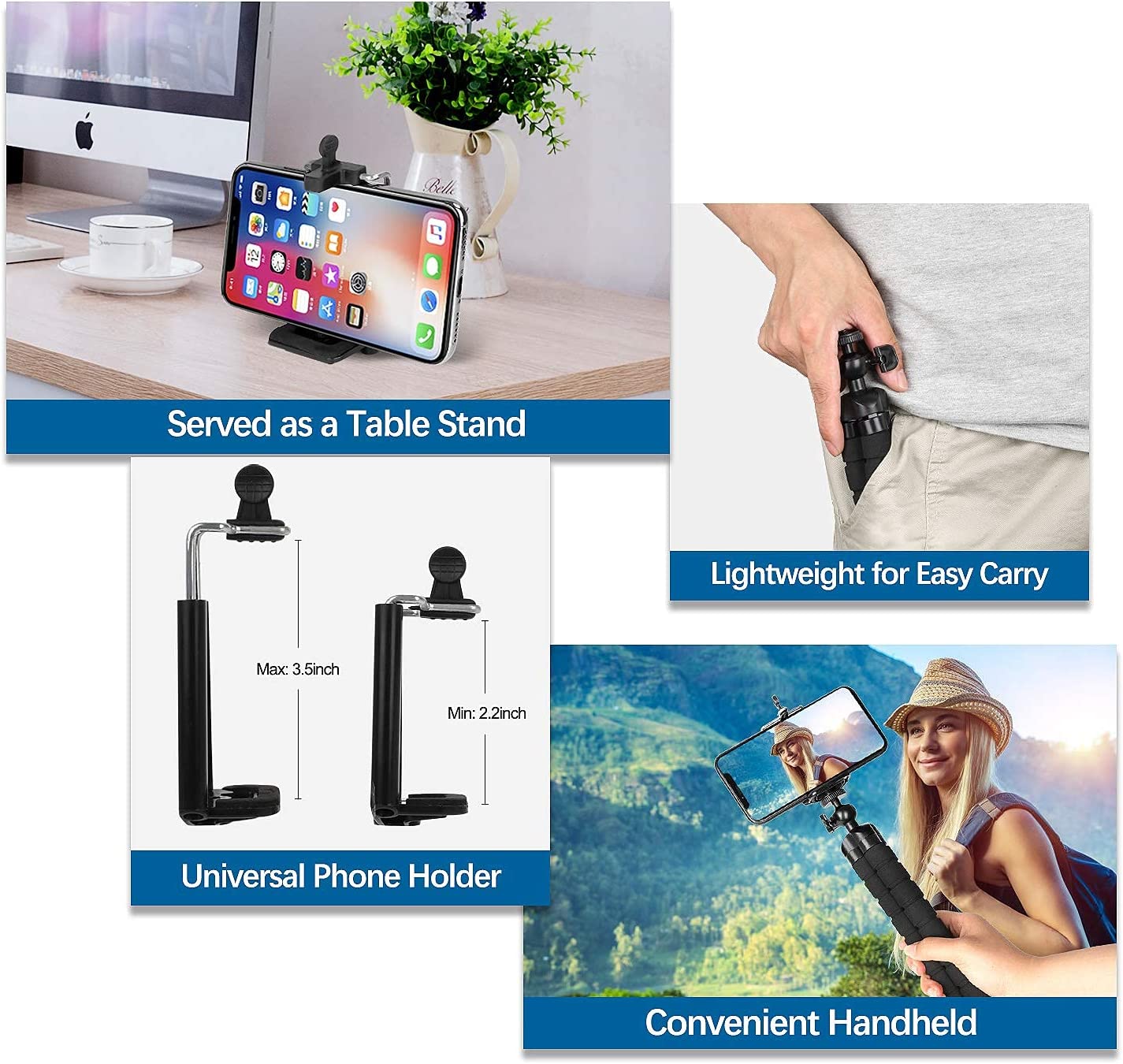 35% off Amazon!!! Phone Flexible Portable gopro Tripod with Wireless remote