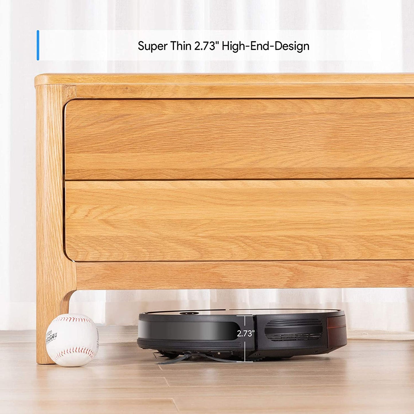 50% off Amazon！Bagotte BG700 Robot Vacuum, Wi-Fi Robotic Vacuum Cleaner with Mop, 2.7" Thin, Strong Suction, Work with Alexa, 6 Cleaning Modes, Ideal for Low-Pile Carpet, Floor, Pet Hair