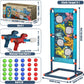 Shooting Game Toy for Age 3+ Years Boys, Dinosaur Shooting Toys for Kids 8-12 Years Old, 2pk Foam Ball Popper Air Guns & 30 Foam Balls, Compatible with Toy Guns, Ideal Gift for Kids