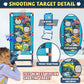 Shooting Game Toy for Age 3+ Years Boys, Dinosaur Shooting Toys for Kids 8-12 Years Old, 2pk Foam Ball Popper Air Guns & 30 Foam Balls, Compatible with Toy Guns, Ideal Gift for Kids