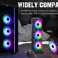 50% off!!! PCCOOLER 120mm Case Fan Dawn Series, 3M120HALO LED RGB Silent Fans