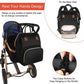 Diaper Bag Backpack with Bassinet black and silver