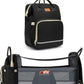 Diaper Bag Backpack with Bassinet black and silver