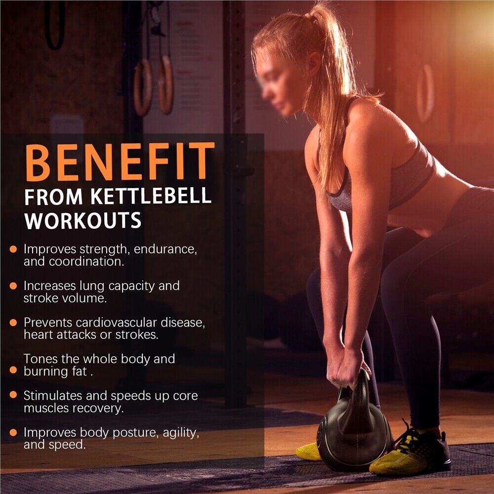60% off Amazon!!! 25lbs Kettlebell Weight w/HDPE Coated & Wide Flat Base