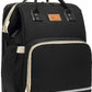 Diaper Bag Backpack with Bassinet black and silver