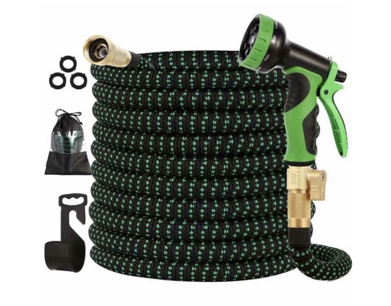 4X Stronger Deluxe Heavy Duty Expandable Flexible Garden Water Hose (50ft,100ft)