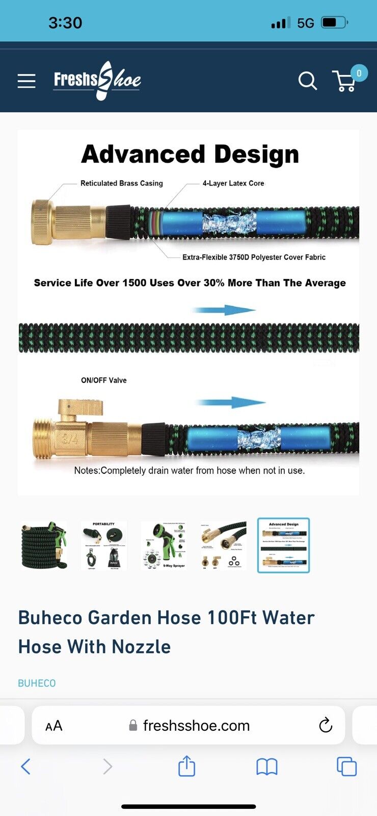4X Stronger Deluxe Heavy Duty Expandable Flexible Garden Water Hose (50ft,100ft)