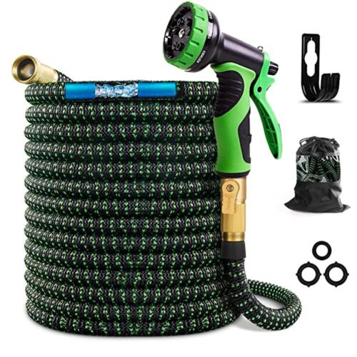 4X Stronger Deluxe Heavy Duty Expandable Flexible Garden Water Hose (50ft,100ft)